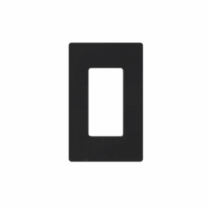 Placa de pared 1 espacio, para atenuador (dimmer), switch ó control remoto inalámbrico LUTRON.: CW1BL