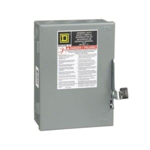 Interruptor de Seguridad, 2 Polos, 30 A, Clase 3130, D221N, Schneider Electric  D221N