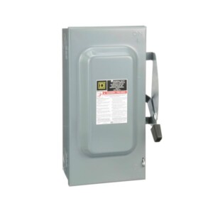 Interruptor de Seguridad,  2 polos, 60 A. D222NRB Schneider Electric  D222NRB