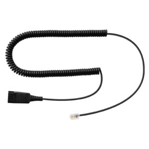 DN1008, Cable de conexión QD tipo Poly a plug RJ09 para Yealink, Snom, Grandstream