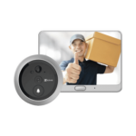 Videoportero Con Mirilla y Pantalla Wi-Fi de Batería Recargable / Para Instalarse en Puerta / Cámara 720P / Sensor PIR / Detección de Movimiento / Audio de Dos Vías  /  Uso en Interior: DP1C