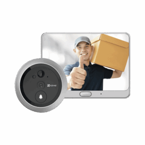 Videoportero Con Mirilla y Pantalla Wi-Fi de Batería Recargable / Para Instalarse en Puerta / Cámara 720P / Sensor PIR / Detección de Movimiento / Audio de Dos Vías  /  Uso en Interior: DP1C