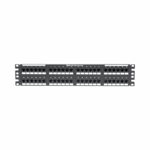 DP486X88TGY, Panel de Parcheo de Impacto (110), Plano, Categoría 6A, de 48 Puertos, 2UR