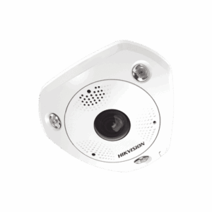 Fisheye IP 12 Megapixel / DEWARPING / Lente IMMERVISION / 180° - 360° / WDR 120 dB / Heat Map / Exterior IP67 / IK08 / Entrada y Salida de Audio y Alarma / Múltiples Vistas DS-2CD63C5G0-IVS