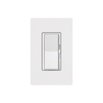 (Caseta Wireless) Atenuador de pared. Aumenta/Disminuye Intensidad de Iluminación.  No requiere cable neutro. 150W LED / 600W INC/HAL: DVRF6LWH