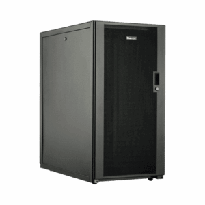 Gabinete Profesional de Telecomunicaciones, de Piso, 24 UR, 600 mm de Ancho y 1070 mm de Profundidad, Color Negro  E6412B2