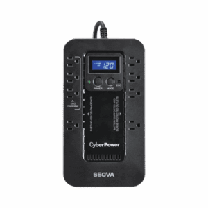 NO BREAK / UPS CYBERPOWER MODO ECO AHORRADOR 650 VA 390 WATTS 3 AÑOS DE GARANTÍA EN PILA Y EQUIPO EC650LCD