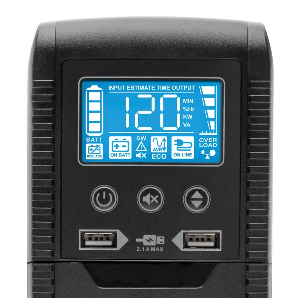 NO BREAK TRIPP-LITE ECO1000LCD 120V 50/ 60HZ, 1000VA / 600 WATTS INTERACTIVO CON USB Y 8 CONTACTOS, AVR, SERIE ECO, ENERGY STAR V2.0 - Image 3
