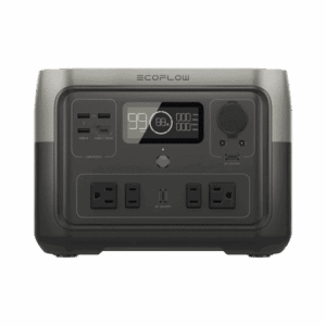 EcoFlow River 2 Max | Estación de Energía Portátil 512Wh Litio LFP / 4 AC 500 W (Max. 1000W) / 1 USB-C 100W / 3 USB -A 12W / Cargador de Coche 8A a 12 o 24V / Conectividad WiFi y Bluetooth (App) / Carga Solar 220W Max.   EFR610