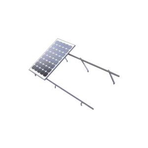 Montaje de aluminio anodizado para techo o piso de concreto de rápida instalación línea PRO,  arreglo 1x4 módulos fotovoltaicos de alta resistencia al viento EPL-AM011X4-PRO