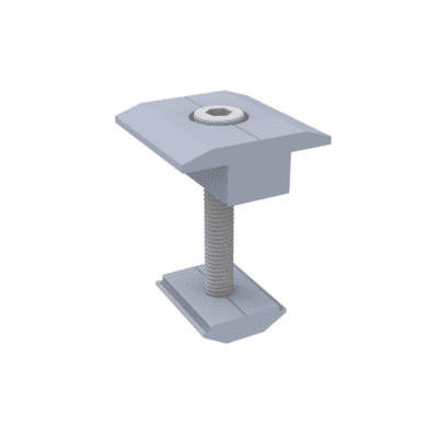 Sujetador Intermedio 35 mm para montaje de paneles solares en riel 5 Y 8    EPL-MCN2-35R