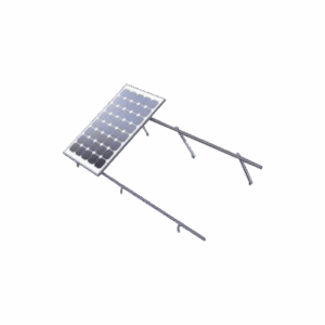 Montaje de aluminio para techo o piso de concreto,  de alta resistencia y rápida instalación,  arreglo 1x4 módulos fotovoltáicos de 40mm de espesor EPL-AM01-1X4LC