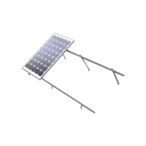 Montaje de aluminio para techo o piso de concreto,  de alta resistencia y rápida instalación,  arreglo 1x4 módulos fotovoltáicos de 40mm de espesor EPLAM011X4LCXL