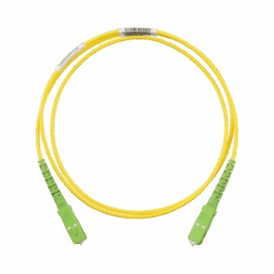 Jumper de Fibra Optica Monomodo 9/125 OS2, SC/APC-SC/APC Simplex, OFNR (Riser), Color Amarillo, 1 Metro  F913RANANSNM001