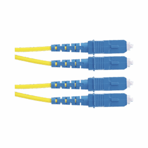 Jumper de Fibra Optica Monomodo 9/125 OS2, SC-SC Duplex, OFNR (Riser), Color Amarillo, 2 Metros  F923RSNSNSNM002