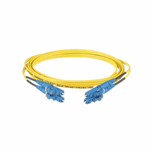 Jumper de Fibra Optica Monomodo 9/125 OS2, LC-LC Duplex, OFNR (Riser), Color Amarillo, 2 Metros  F92ERLNLNSNM002