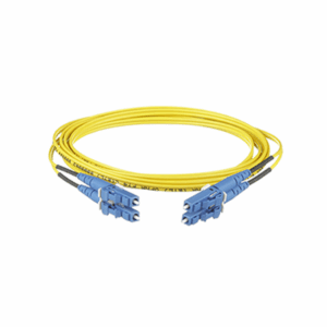Jumper de Fibra Optica Monomodo 9/125 OS2, LC-LC Duplex, OFNR (Riser), Color Amarillo, 5 Metros  F92ERLNLNSNM005