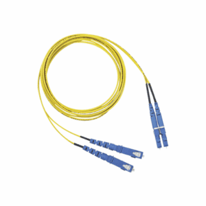 Jumper de Fibra Optica Monomodo 9/125 OS2, LC-SC Duplex, OFNR (Riser), Color Amarillo, 1 Metro  F92ERLNSNSNM001