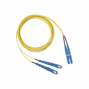 Jumper de Fibra Optica Monomodo 9/125 OS2, LC-SC Duplex, OFNR (Riser), Color Amarillo, 3 Metros  F92ERLNSNSNM003
