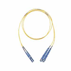 Jumper de Fibra Optica Monomodo 9/125 OS2, LC-SC Duplex, OFNR (Riser), Color Amarillo, 5 Metros  F92ERLNSNSNM005