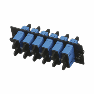 Placa Acopladora de Fibra Optica FAP, Con 6 Conectores SC Duplex (12 Fibras), Para Fibra Monomodo OS1/OS2, Color Azul  FAP6WBUDSCZ