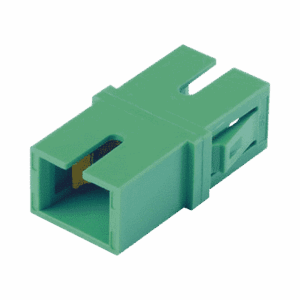 Módulo Acoplador SC/APC Simplex, Para Fibra Monomodo, Color Verde  FASSCZAG-L