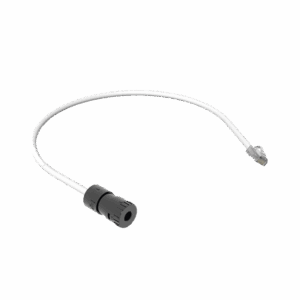 Cable de Conexión en Campo Jack a Plug RJ45, Categoría 6A, CMP (Plenum), 0.5 Metros, Color Blanco  FC-ICCP0.5MWH