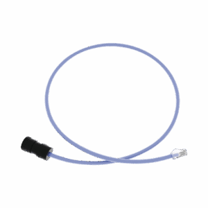 Cable de Conexión en Campo Jack a Plug RJ45, Categoría 6A, CMP (Plenum), 1 Metro, Color Azul  FC-ICCP1MBU