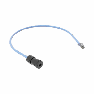 Cable de Conexión en Campo Jack a Plug RJ45, Categoría 6A, CMP (Plenum), 0.5 Metros, Color Azul  FC-ICCP0.5MBU