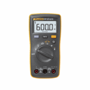 Multímetro Digital de Tamaño Compacto, Para Medición de Corriente y Tensión, Uso con Voltaje Máximo de 600 V, Pantalla LED Retroiluminada  FLUKE-107ESP