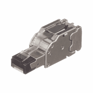 Plug RJ45 Blindado, Instalación Recta, Terminación en Campo Certificable, Compatible con Cat5e, Cat6 y Cat6A, Color Plata, Paquete de 10 Piezas  FPS6X88MTG-X
