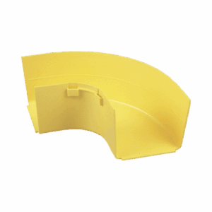 Ángulo Recto a 90º Horizontal, Para Canaletas FiberRunner™ 4X4, Color Amarillo  FRRA4X4LYL