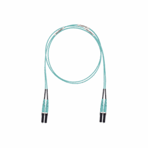 Jumper de Fibra Optica Multimodo 50/125 OM3, LC-LC Duplex, LSZH (Cero Halógenos), Color Aqua, 10 Metros  FX2ELLNLNSNM010