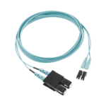 Jumper de Fibra Optica Multimodo 50/125 OM3, LC-SC Duplex, OFNR (Riser), Color Aqua, 30 Metros  FX2ERLNSNSNM030