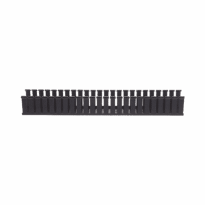 Canaleta Ranurada de PVC sin Tapa, Tipo G, 82.6 mm de Ancho, 79.2 mm de Alto y 1828.8 mm de Largo, Color Negro  G3X3BL6