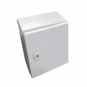 Gabinete de Acero / Nema 4 -IP 66 de 15 x 15 x 12 cm / Platina incluida.