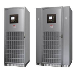 UPS MGE Galaxy 5000 con capacidad 60 kVA, número de serie G5TUPS60. Frecuencia de salida (no sincronizada) 60Hz +/- 0,1% para 60Hz nominales.