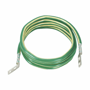 Jumper para Aterrizar Equipos, 6 AWG, con Terminal Doblada a 45 Grados, Para Conexión a Tierra y Terminal Recta Para Equipos, 3.6 m de Largo  GJ6144UH