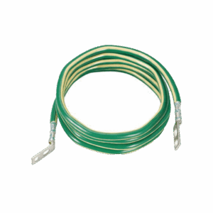 Jumper para Aterrizar Equipos, 6 AWG, con Terminal Doblada a 45 Grados (LCC6-14JAWH-L) Para Conexión a Tierra y Terminal Recta (LCC6 - 14JAW-L) Para Equipos , 2.4 m de Largo  GJ696UH