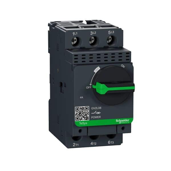 Interruptor magnético, 4 A, polos. GV2L08 Schneider Electric  GV2L08