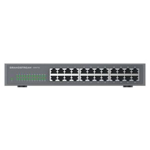 GWN7703, Switch No Administrable, 24 puertos Giga Ethernet, Gabinete metálico escritorio o rack