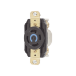 Receptáculo con Bloqueo de Media Vuelta Industrial 30 A 250 V CA / 3 Polos 4 Hilos / Nema L15-30R.  HUB-HBL-2720
