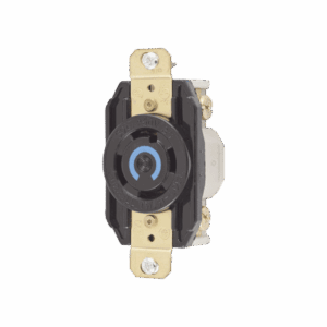 Receptáculo con Bloqueo de Media Vuelta Industrial 30 A 250 V CA / 3 Polos 4 Hilos / Nema L15-30R.  HUB-HBL-2720