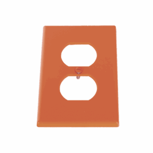 Tapa para Contacto Dúplex Color naranja.: HUB-P80R