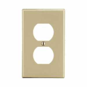 Placa de Pared para Contacto Duplex Color Marfil.: HUB-P8I