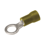 Zapata Terminal de Ojillo  para Tornillo 3/16 in (5 mm) calibre 12-10 AWG con aislamiento de vinilo.: HUB-TP10-10