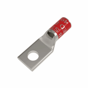 Zapata Terminal de Compresión BURNDY Cañón Corto para Tornillo de 3/8" y Calibre 8 AWG.: HUB-YA8CL3-BOX