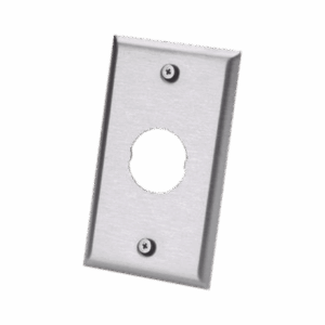 Placa de Pared IndustrialNet™, Para 1 Conector Industrial, de Acero Inoxidable  IAEFP1