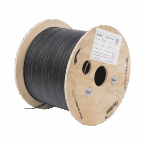 Carrete de 1 km de Fibra Óptica Drop, Interior/Exterior G.657A2 Monomodo de 1 hilo (unifibra), Dieléctrica, Forro Negro  IC-DROPA2-1C
