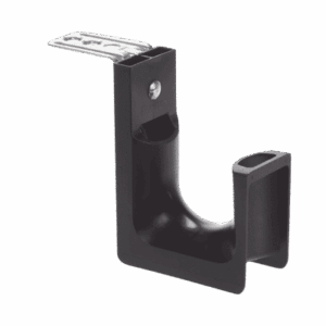 Sujetador STRONGHOLD tipo J (J-Hook), Con Soporte para Montaje en Techo, Para 46 Cables Cat6, Nylon 6.6, Color Negro, 1 pieza  JP2CMB-L20